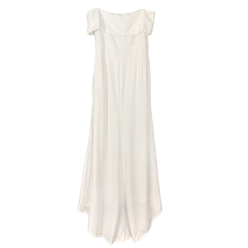 Lulus Womens Exceptional Romance Off Shoulder Mermaid Maxi Dress XL White NWT B3 - Picture 3 of 6